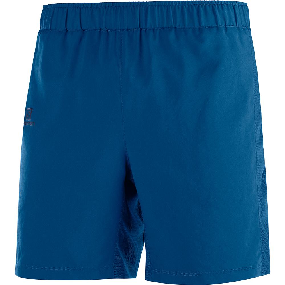 Salomon Singapore Mens Shorts - AGILE 7" M Blue | 60574-BNTY